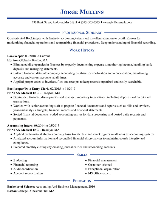 2020 S Best Resume Examples For Every Industry Hloom