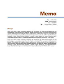 48 Memo Format Templates | Download for Free