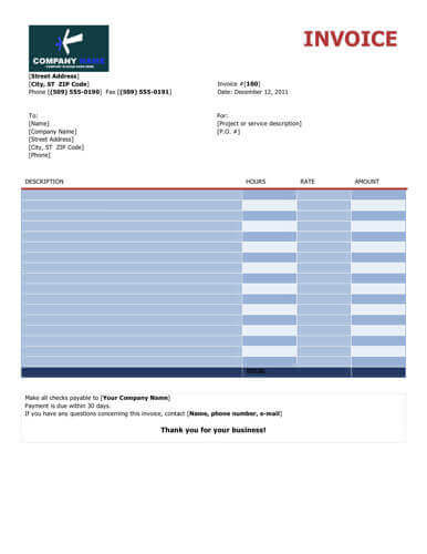 Free Itemized Invoice Template from www.hloom.com