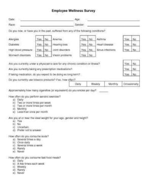 30 Sample Survey Templates in Microsoft Word