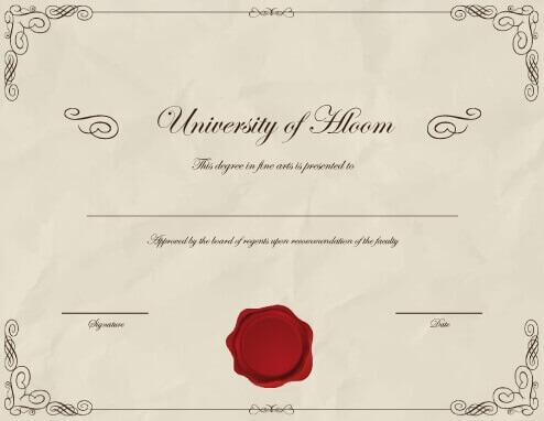 masters degree certificate template