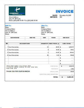 sales and purchase invoice