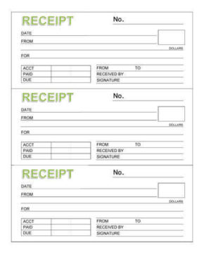 10 Free Rent Receipt Templates