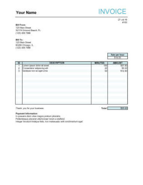 10 Free Freelance Invoice Templates [Word / Excel]