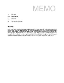 48 Memo Format Templates | Download for Free