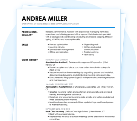 resume objective examples administrative assistant