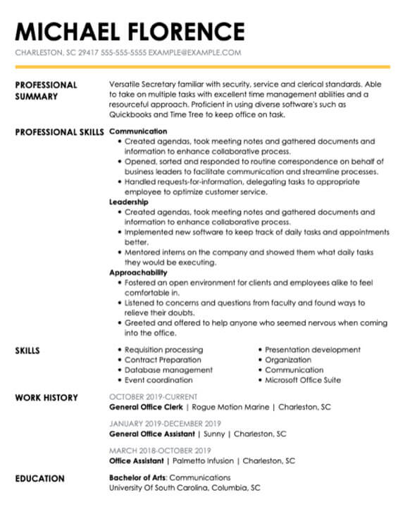 30 Free Resume Templates for Mayor Industries | Hloom