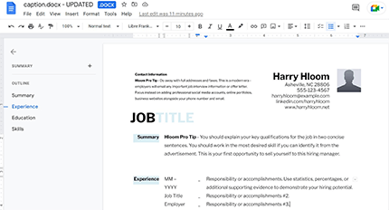 2023 Google Docs Resume Templates [Free Resume Templates]