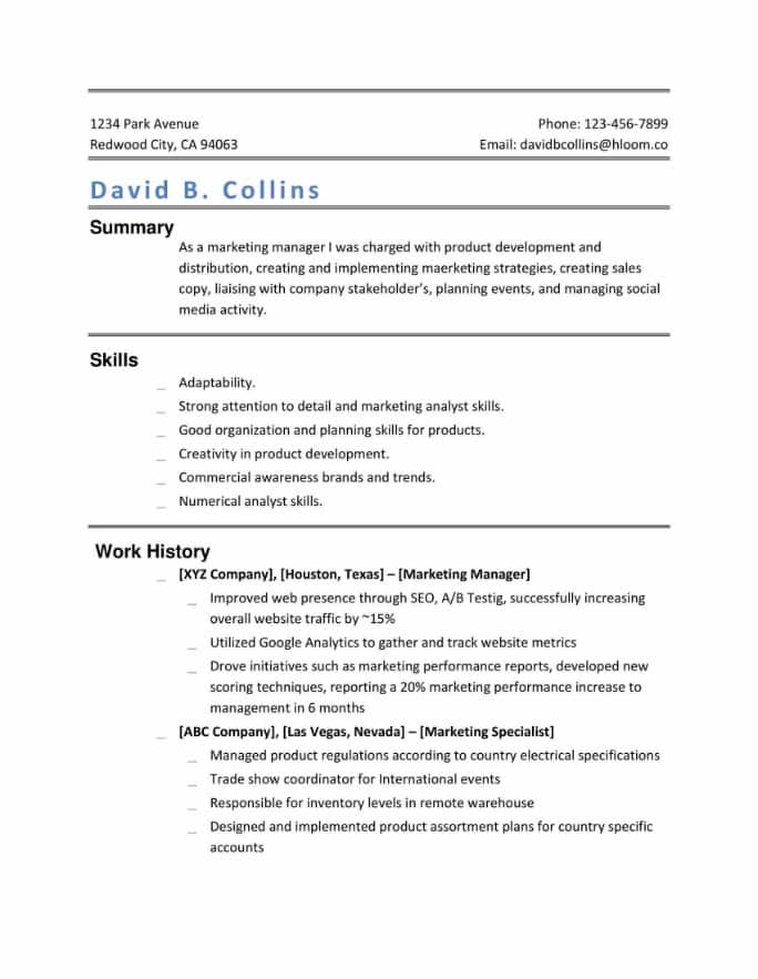 Simple and Clean Resume Templates (+ Expert Tips) | Hloom